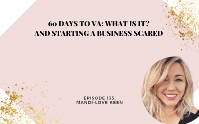 135: 60 Days to VA: What is it? And starting a business scared with Mandi-Love Keen