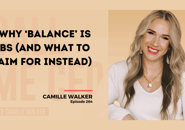 264: Why ‘Balance’ is BS (And What To Aim For Instead)