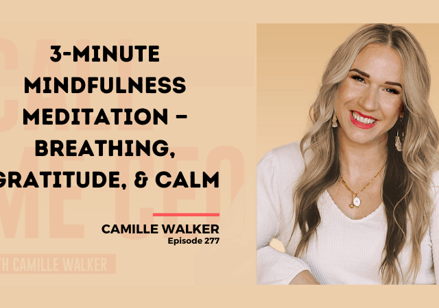 277: BONUS MINI EPISODE: 3-Minute Mindfulness Meditation — Breathing, Gratitude, & Calm